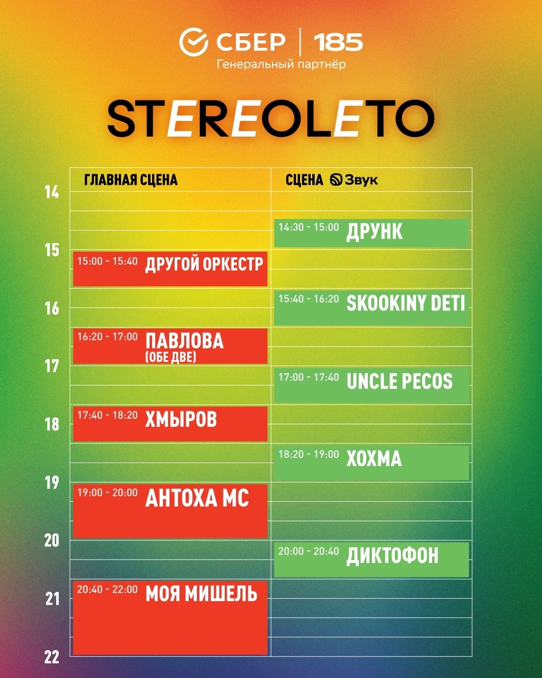 А вы пойдете на STEREOLETO в этом году? Уже в эту субботу 11 июля  Харитоновский парк (г.Екатеринбург)